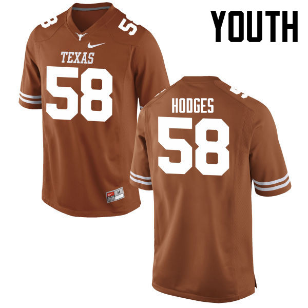 Youth #58 Brandon Hodges Texas Longhorns College Football Jerseys-Tex Orange